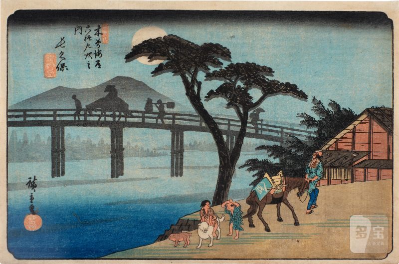 Utagawa Hiroshige (1797-1858) | No. 28, Nagakubo | Edo period, 19th century